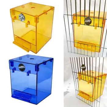 Екологична кутия за вана за папагали Голямо пространство Лесно почистване Кубоиден малък контейнер за домашни любимци