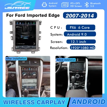 За Ford внесени Edge 2007-2014 PX6 12.1inch Android кола радио мултимедиен плейър Auto стерео магнетофон GPS навигация
