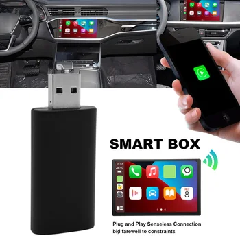 Кабелен към безжичен интелигентен AI кутия USB адаптер за кола 5Ghz Bluetooth-съвместим 5.0 Smart Link телефон за модернизиране на безжичен Android Auto