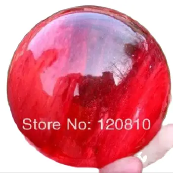 Кристално черешово червено прекрасна красива кварцова сфера BALL 60mm