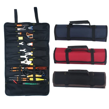 Многофункционални транспортни чанти за инструменти Практични дръжки Oxford Canvas Chisel Roll Bags за инструмент 3 цвята Нов калъф за инструменти