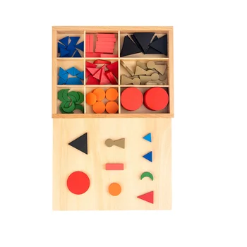 Монтесори учебни помагала Граматически символ Пъзел Бебешки подаръци Дървен бебешки синтаксис мозайката Цветна ранна играчка