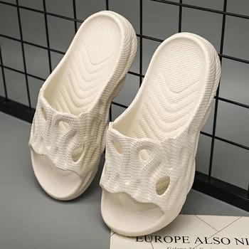 Мъжки сандали Sandalias EVA Soft Bottom Удобни неплъзгащи се домашни пързалки Мода Плажни чехли Оригинални джапанки Лято