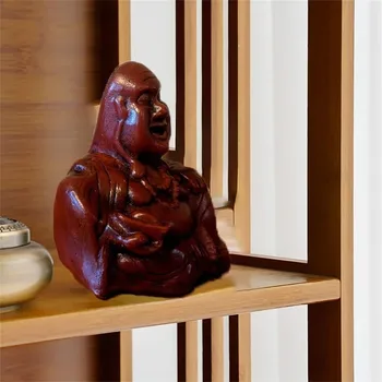 Неочакван гръб Буда флип смола Буда орнамент занаяти среден пръст смях статуя на Буда уникален подарък за приятели