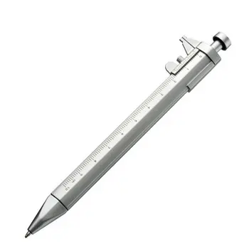 Нов 1бр многофункционален гел мастило писалка Vernier шублер ролкови химикалка канцеларски практични преносими 0.5mm химикалка