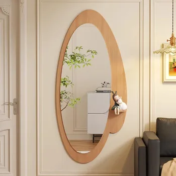 Реколта декоративни огледала Nordic стена монтирани цялото тяло стоящи хол неправилна естетика Miroir стенопис Home аксесоари