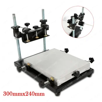 Ръчна машина за печат на паста за запояване 0-120mm Регулируема печатна платка SMT шаблон принтер