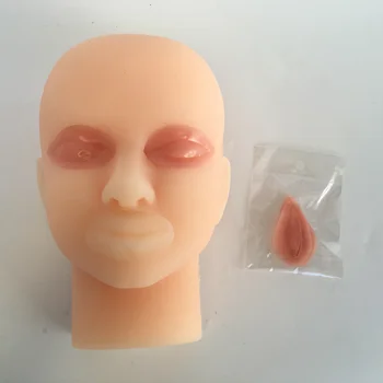 силиконов кожен шев модел за лице микро-оформяне ръководство за изследване използвайте двоен клепач шев практика силиконова глава модел