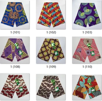Фабрична цена Анкара восък плат гарантирано същински реален печат восък плат 100% памук Гана стил мек Pagne шиене