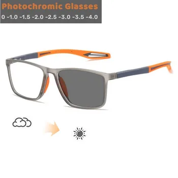 Фотохромни миопия очила гъвкави спортни унисекс ултралеки реколта близо до зрението рецепта очила ретро очила за мъже